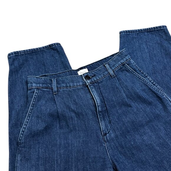 Aritzia Free Jeans Pleated High Rise Straight Leg Jeans - Picture 3 of 5